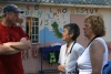 De ontvangst door Sister Mary.